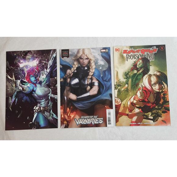Marvel Comics Mystique, Valkyries, DC Harley Quinn, Poison Ivy Lot Of 3 NM - Picture 5 of 6